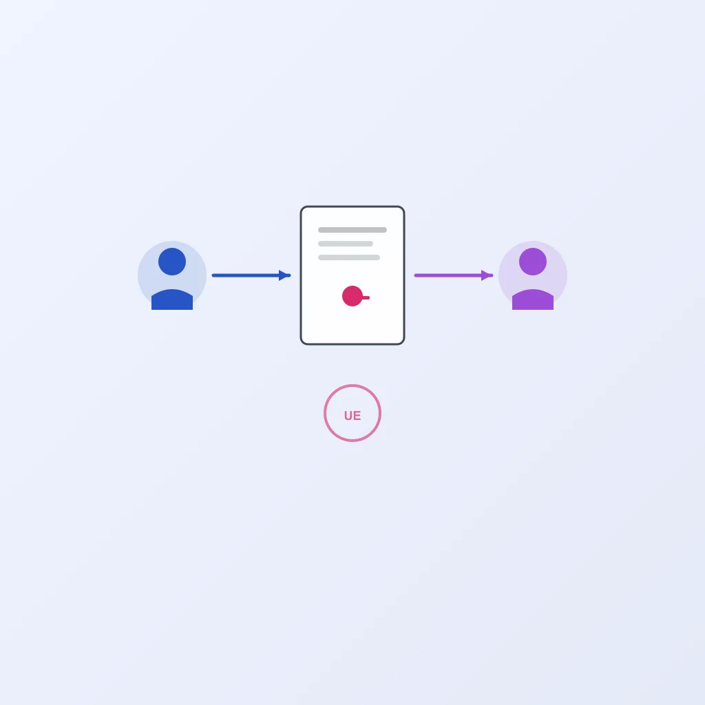 Transferencia de licencia entre dos partes con documento legal